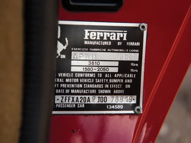 1988 Ferrari 328 GTS - Image 31 of 31