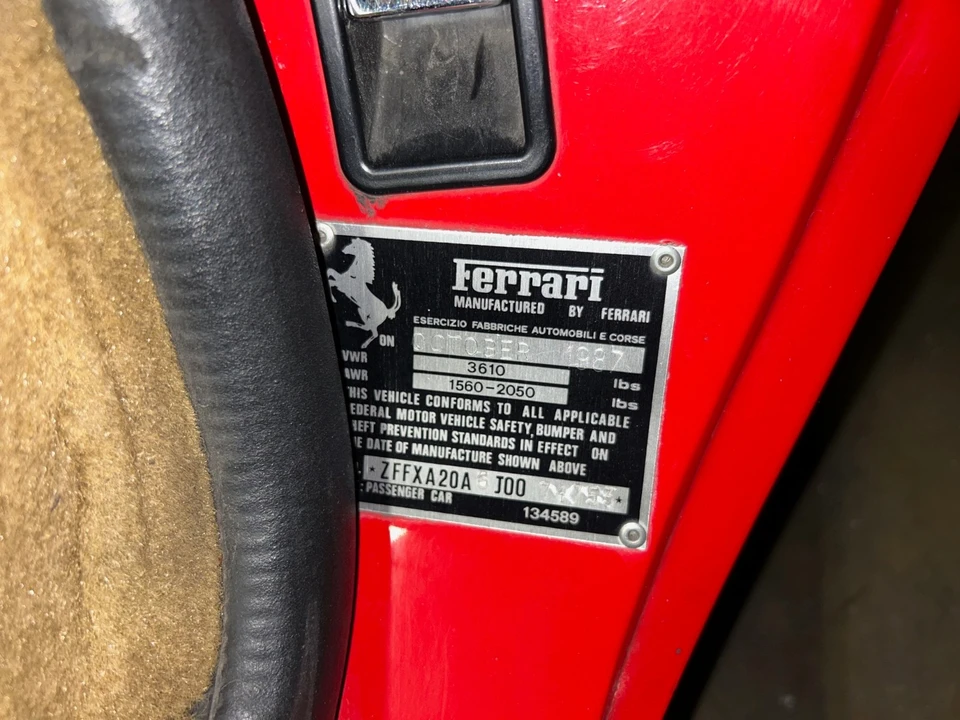 1988 Ferrari 328 - Image 19 of 21