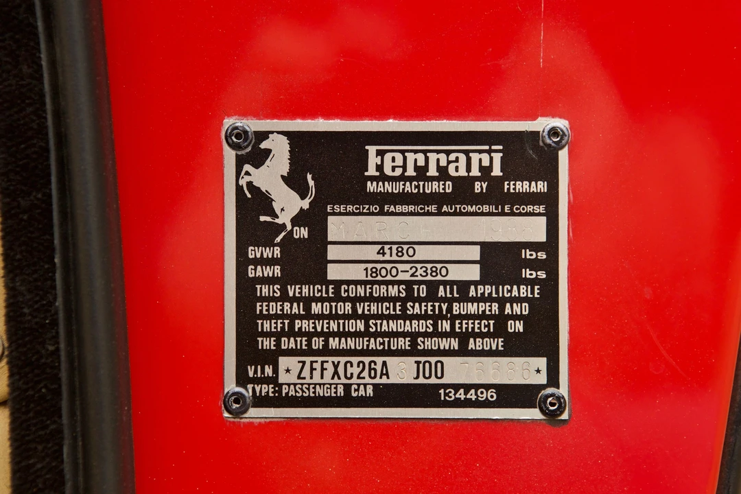 1988 Ferrari Mondial 3.2 - Image 16 of 31