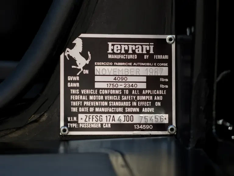 1988 Ferrari Testarossa - Image 19 of 23