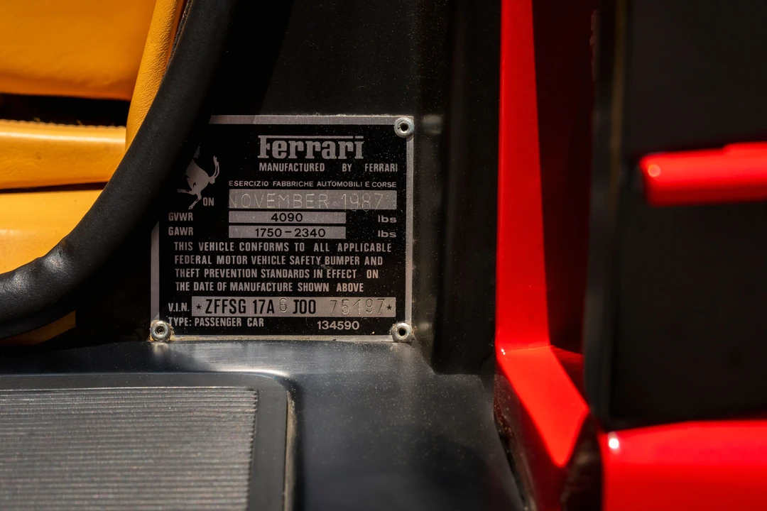 1988 Ferrari Testarossa - Image 27 of 31