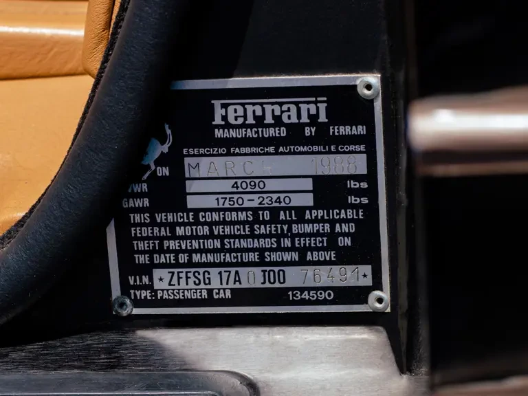 1988 Ferrari Testarossa - Image 30 of 31