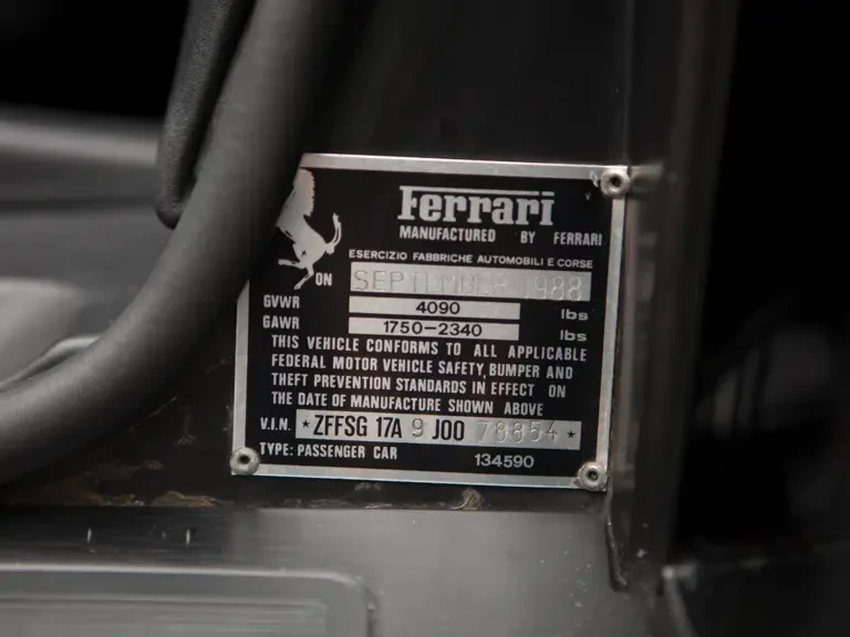 1988 Ferrari Testarossa - Image 20 of 23