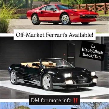 1988 Ferrari testarossa, 308 & 348 · Testarossa, 348 spider, 308