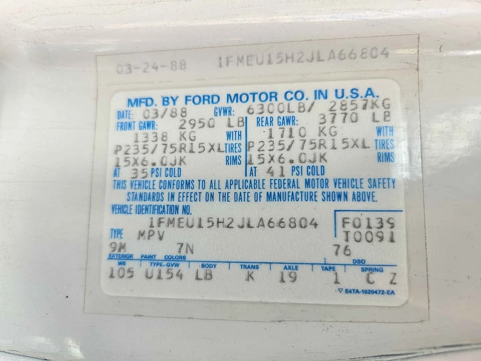 1988 Ford Bronco 4th Gen - Image 16 of 16