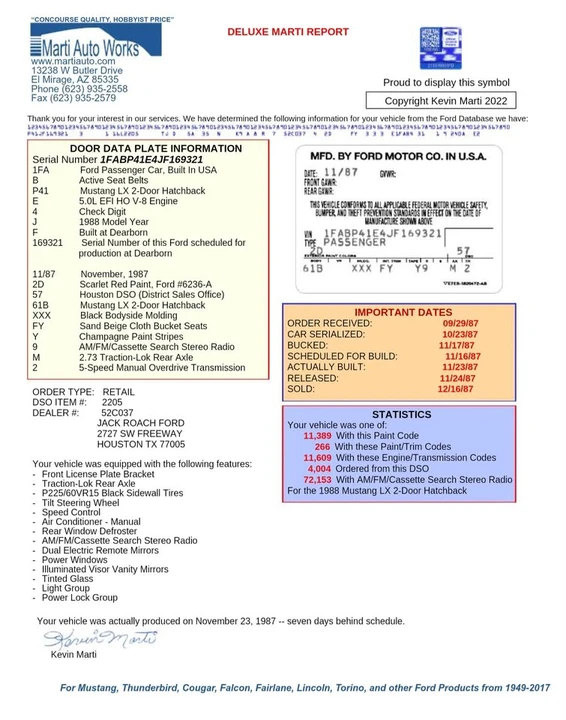 1988 Ford Mustang 3rd Gen - Image 4 of 20