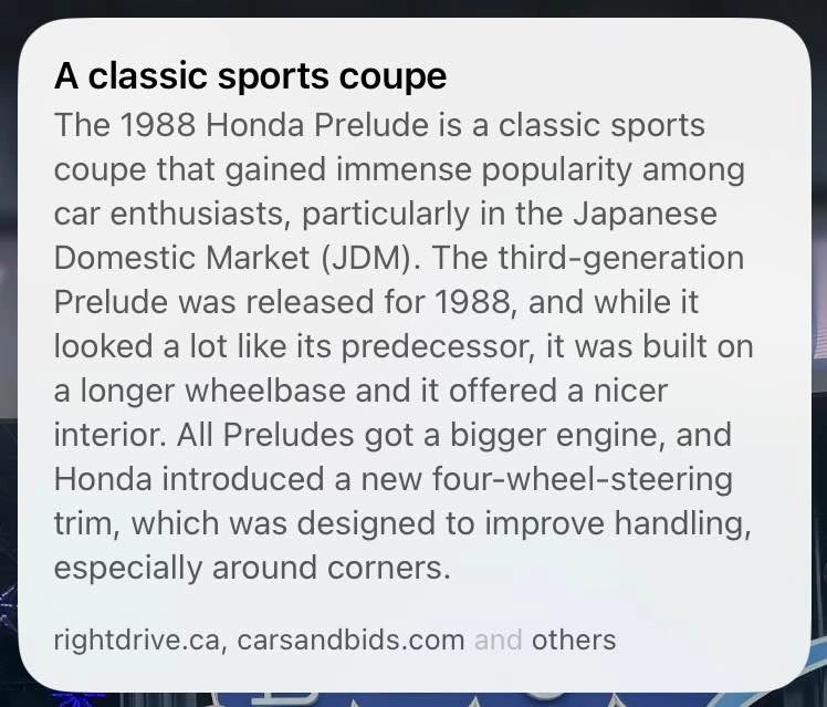 1988 Honda Prelude 3rd Gen - Image 6 of 7