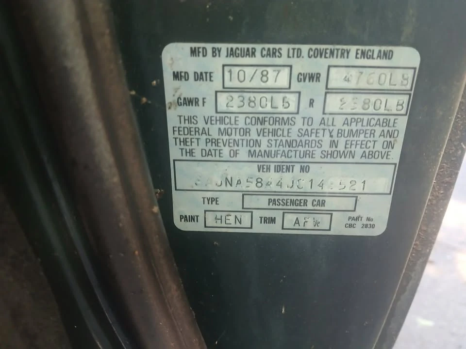1988 Jaguar XJS - Image 3 of 13