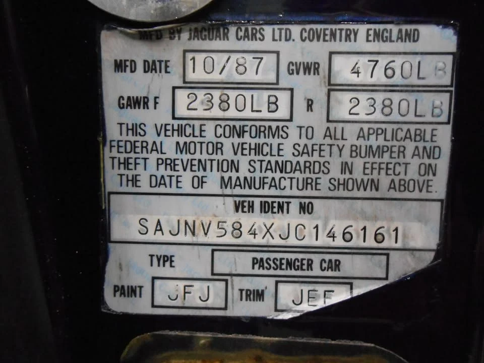 1988 Jaguar XJS Convertible - Image 20 of 20