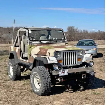 1988 Jeep Wrangler Black & Tan SUV 2D