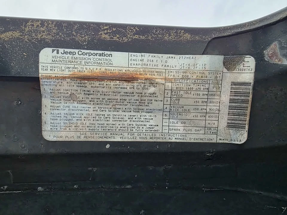 1988 Jeep YJ Wrangler - Image 11 of 11