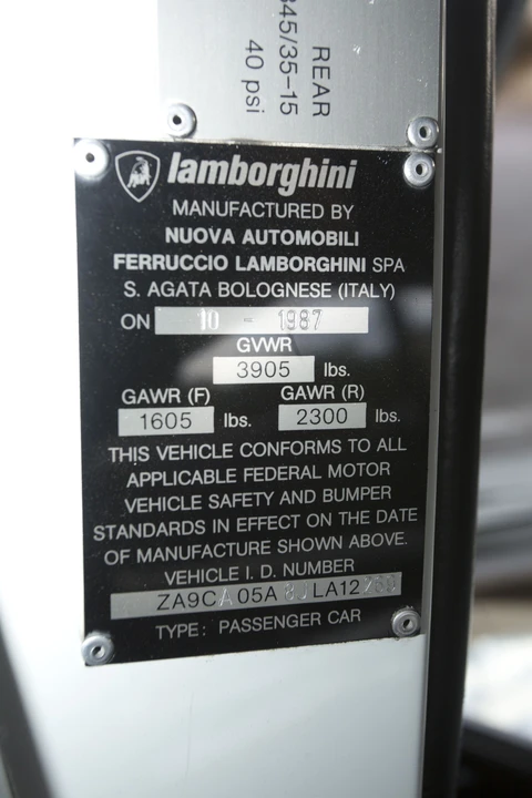 1988 Lamborghini Countach LP5000 Quattrovalvole - Image 11 of 31
