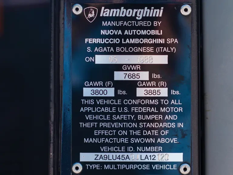 1988 Lamborghini LM002 - Image 26 of 27