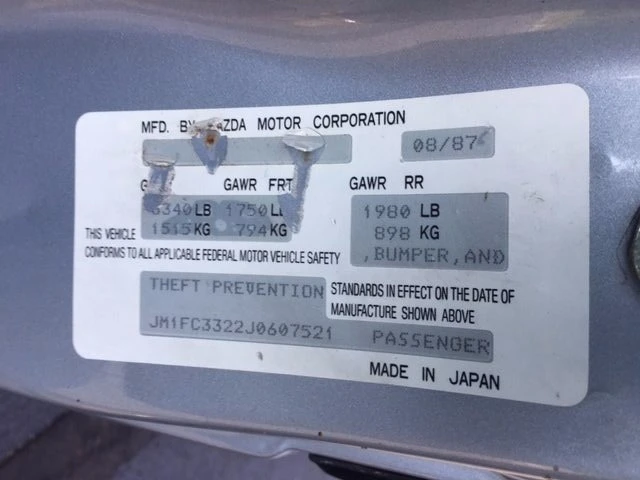 1988 Mazda RX-7 FC Turbo II - Image 18 of 31