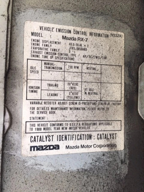 1988 Mazda RX-7 FC Turbo II - Image 21 of 31