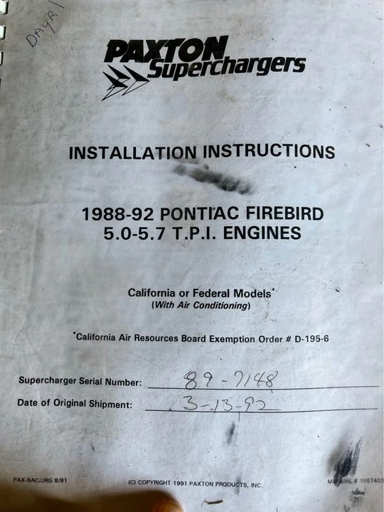 1988 Pontiac Firebird Formula 3rd Gen - Image 20 of 20