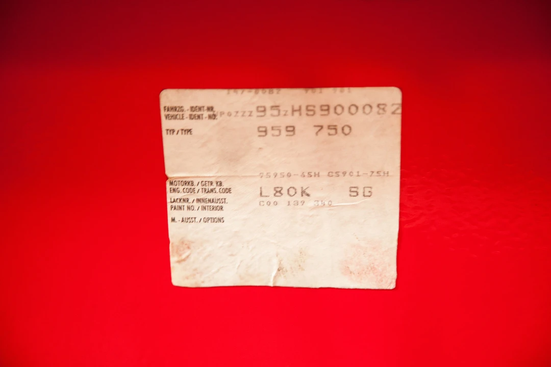 1988 Porsche 959 - Image 11 of 27
