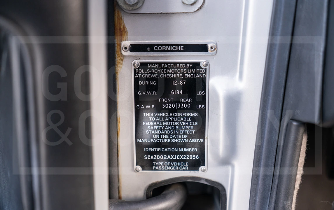 1988 Rolls-Royce Corniche Series II - Image 14 of 23