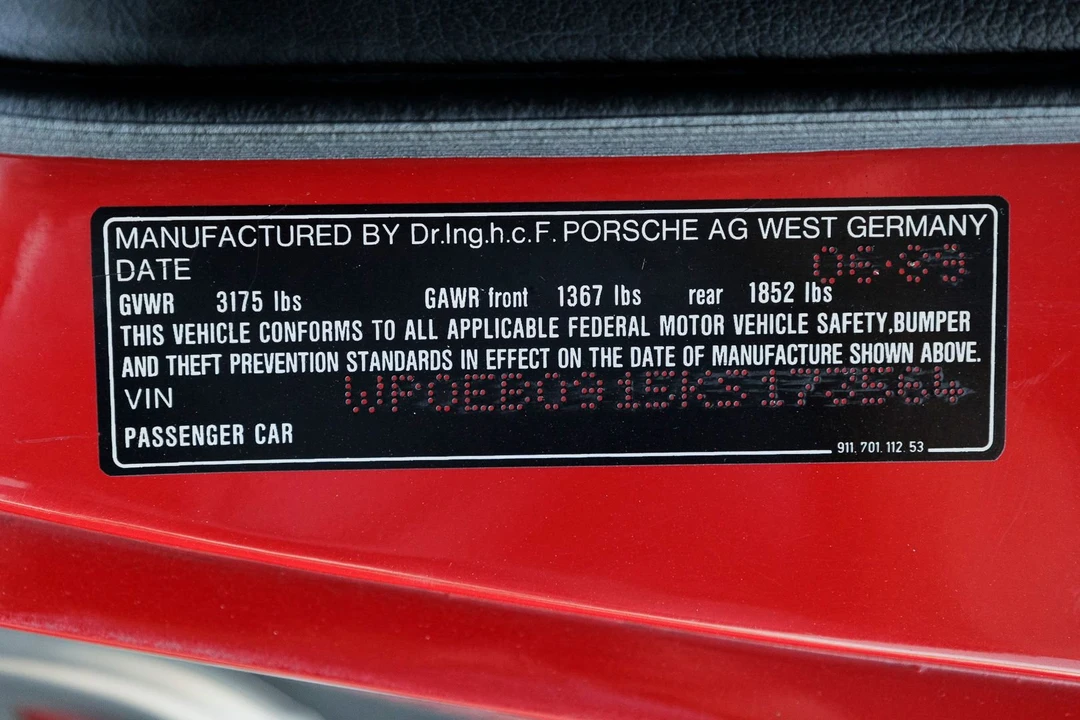 1989 Porsche 911 Carrera 3.2 - Image 17 of 31