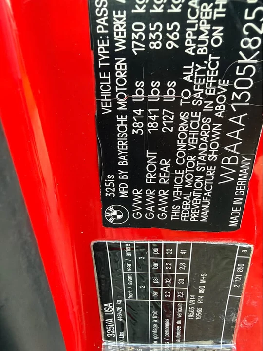 1989 BMW E30 3 Series - Image 16 of 20