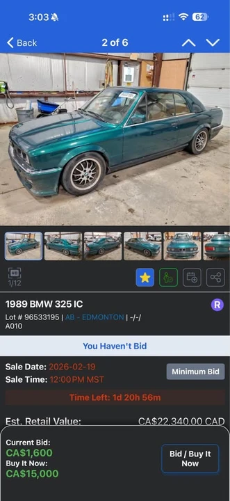 1989 BMW E30 3 Series - Image 7 of 7
