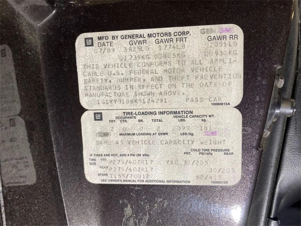1989 Chevrolet Corvette C4 - Image 26 of 31