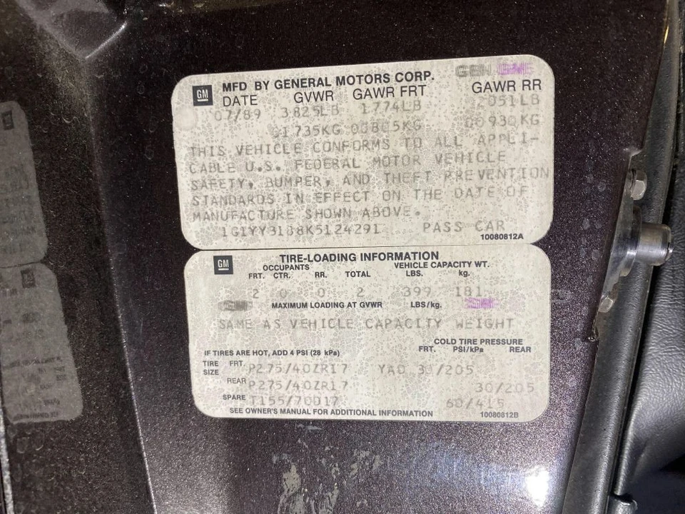 1989 Chevrolet Corvette C4 - Image 26 of 31