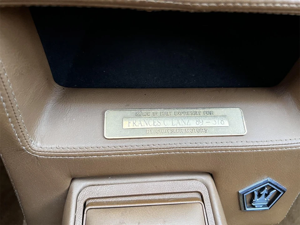 1989 Chrysler TC by Maserati - Image 9 of 31
