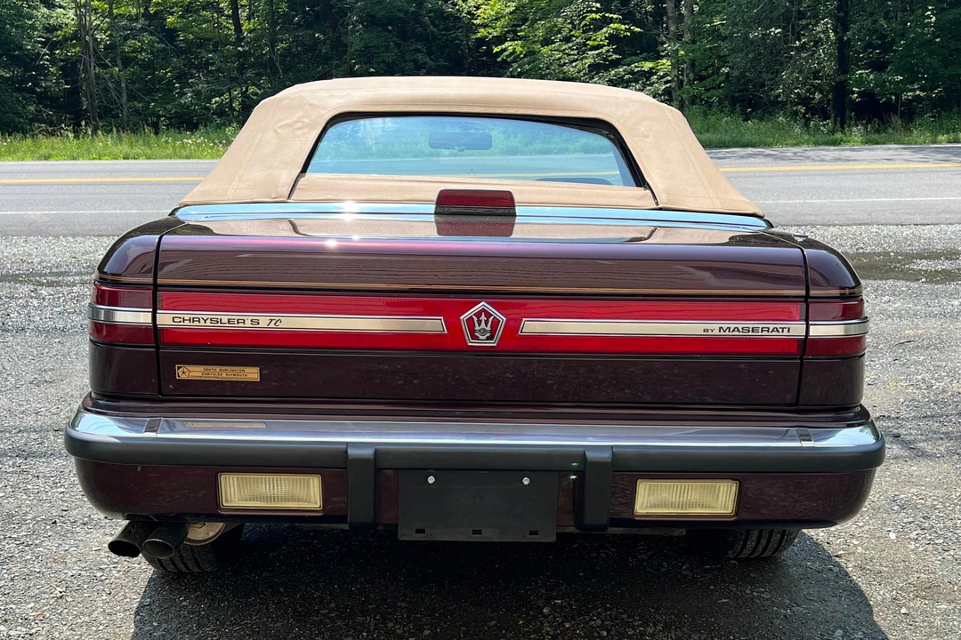 1989 Chrysler TC by Maserati - Image 5 of 31