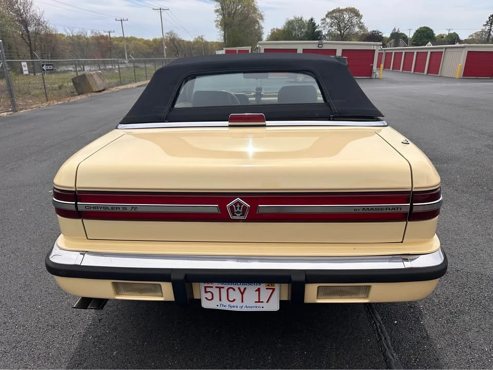 1989 Chrysler TC by Maserati - Image 7 of 18