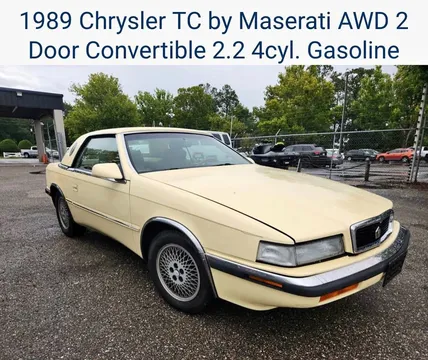 1989 Chrysler TC by Maserati Maserati Convertible