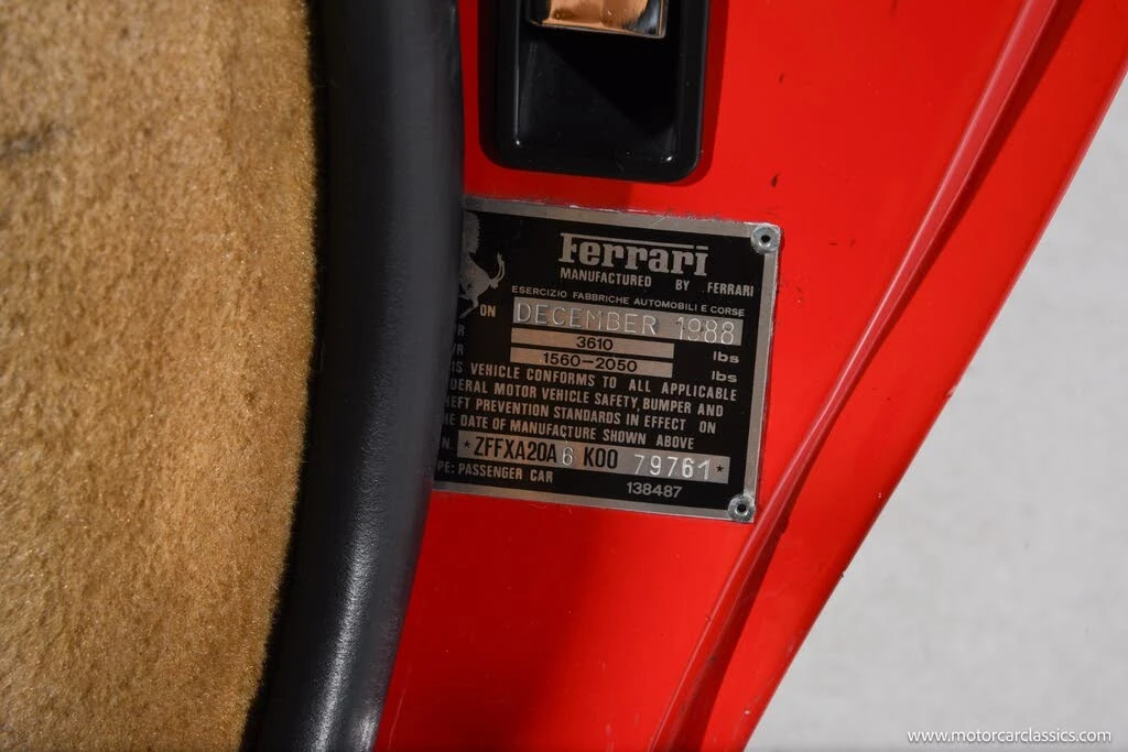 1989 Ferrari 328 GTS - Image 19 of 31