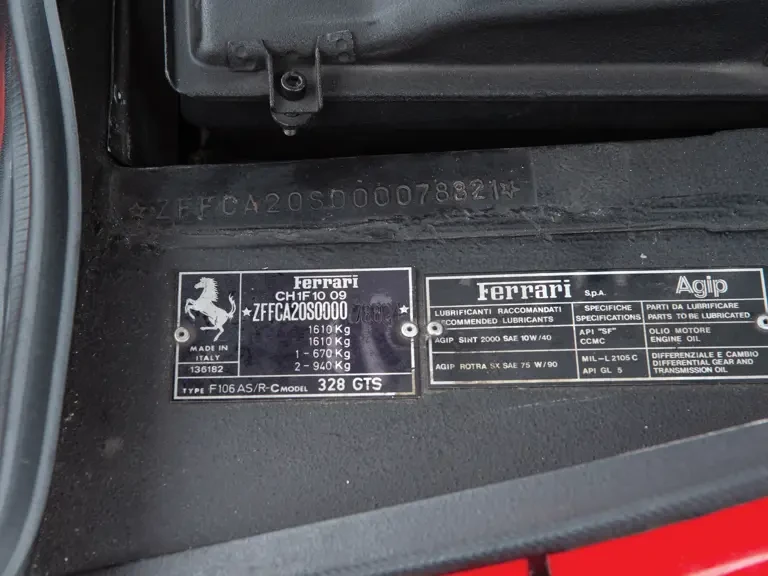 1989 Ferrari 328 GTS - Image 12 of 12