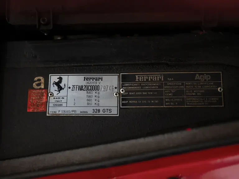 1989 Ferrari 328 GTS - Image 29 of 31