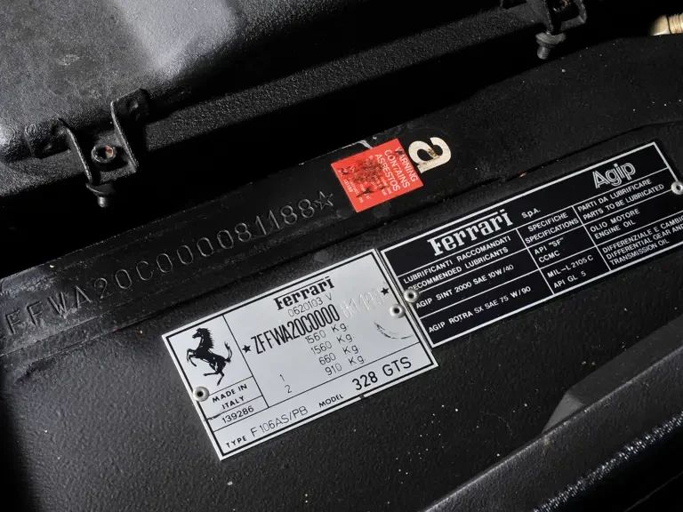 1989 Ferrari 328 GTS - Image 18 of 22