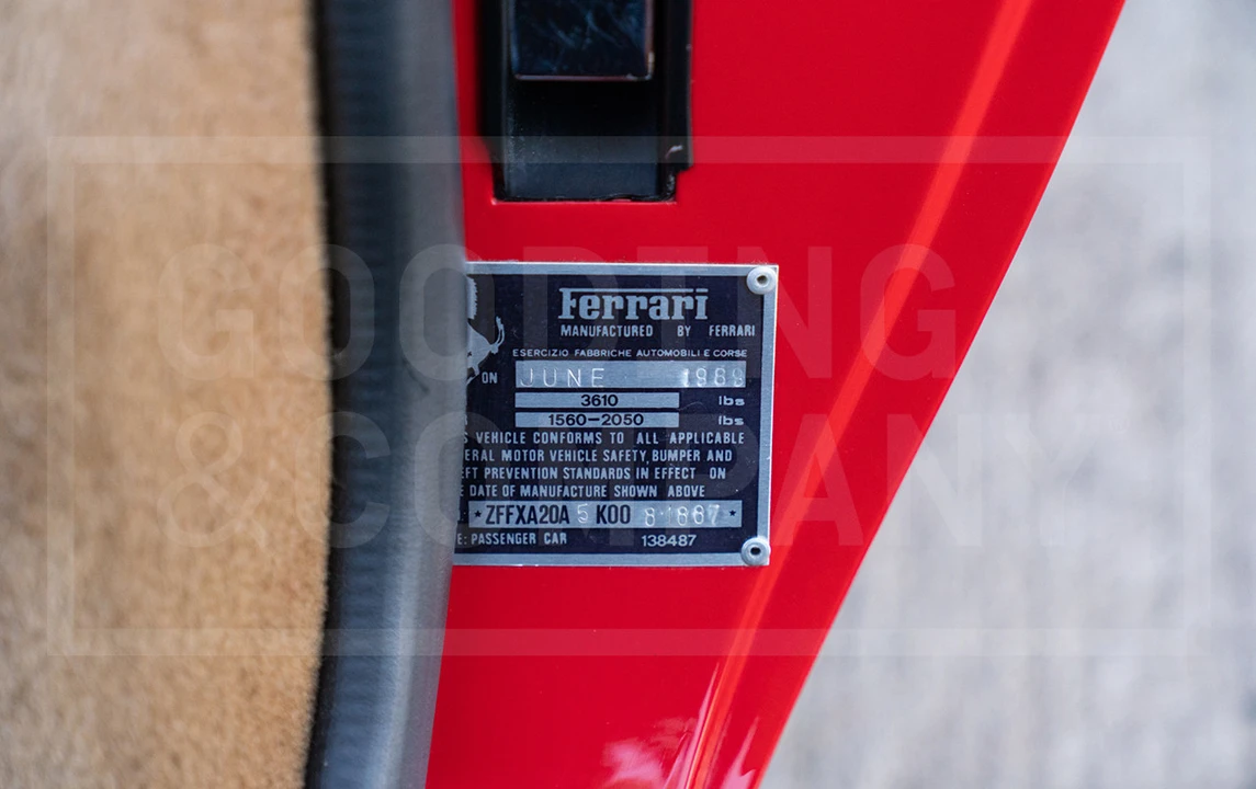 1989 Ferrari 328 GTS - Image 18 of 18