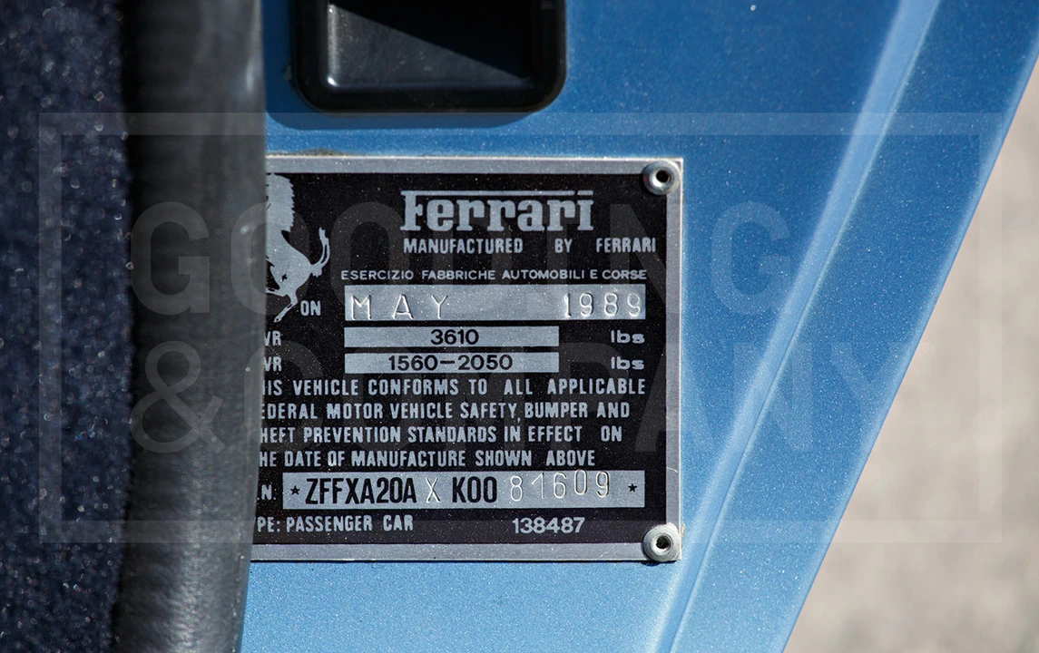 1989 Ferrari 328 GTS - Image 19 of 21