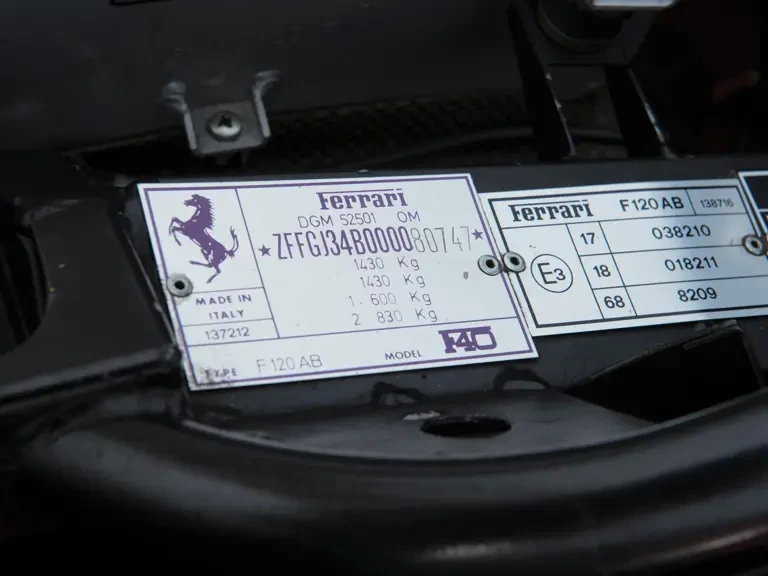 1989 Ferrari F40 - Image 22 of 26