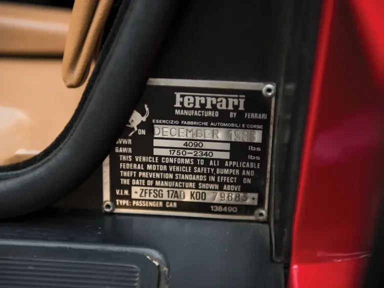 1989 Ferrari Testarossa - Image 20 of 31