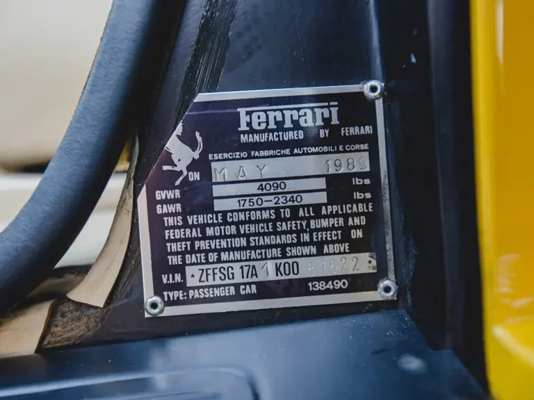 1989 Ferrari Testarossa - Image 31 of 31