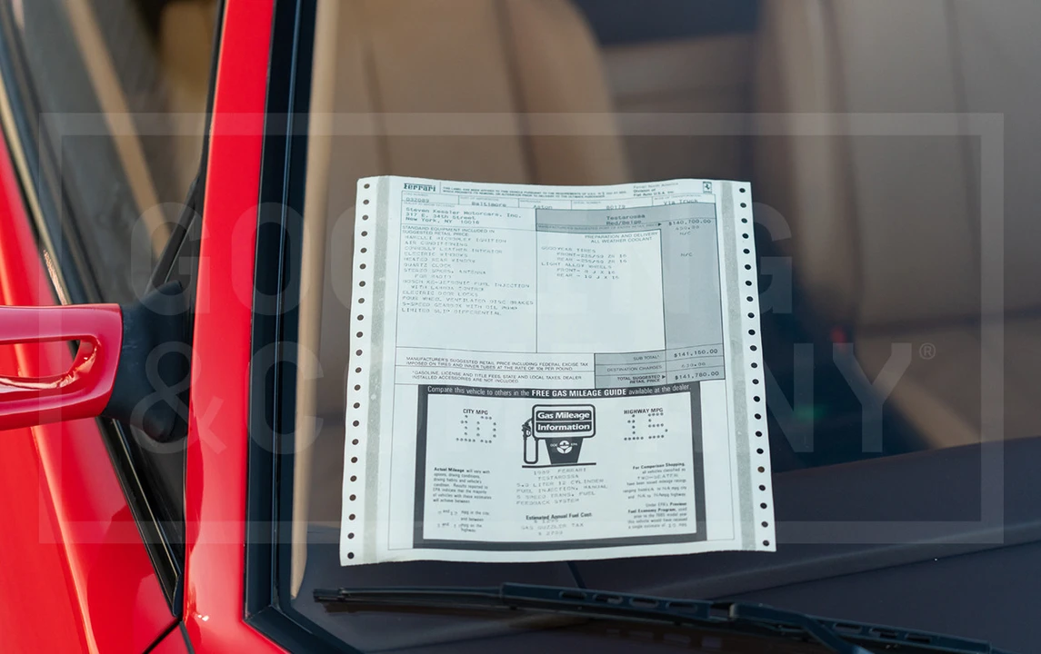 1989 Ferrari Testarossa - Image 14 of 18
