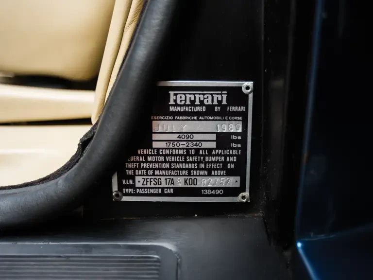 1989 Ferrari Testarossa - Image 28 of 31