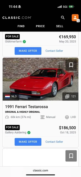 1989 Ferrari Testarossa - Image 7 of 9