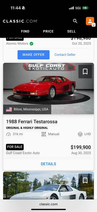1989 Ferrari Testarossa - Image 8 of 9