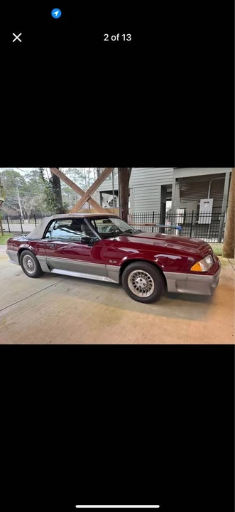 1989 Ford Mustang 3rd Gen - Image 3 of 5