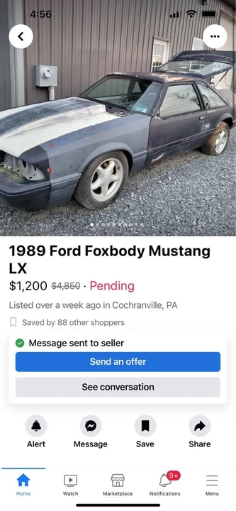 1989 Ford Mustang 3rd Gen - Image 3 of 5