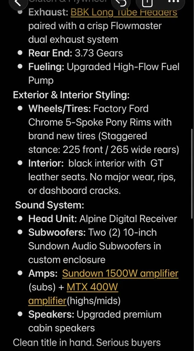1989 Ford Mustang 3rd Gen - Image 4 of 8