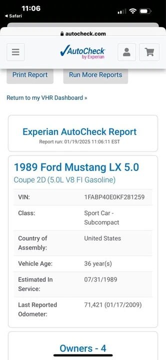 1989 Ford Mustang 3rd Gen - Image 8 of 13
