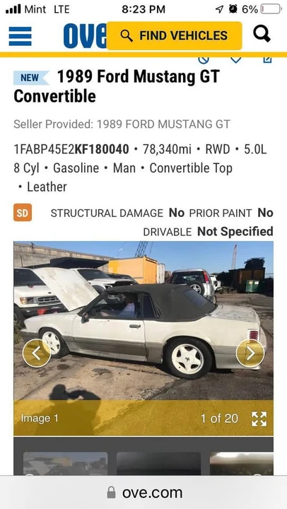 1989 Ford Mustang GT 3rd Gen - Image 16 of 19