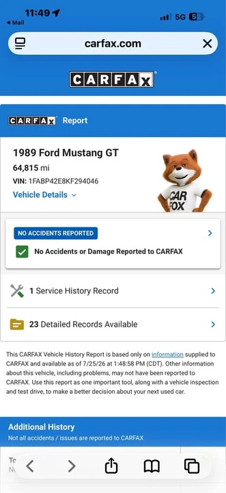 1989 Ford Mustang GT 3rd Gen - Image 16 of 20